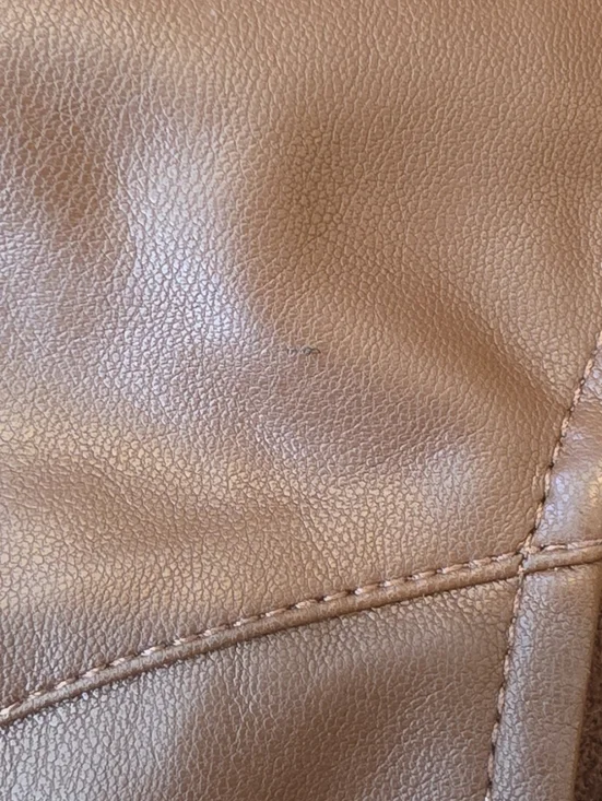 Marc New York By Andrew Marc Brown Faux Leather Vest Size M - Picture 11 of 11